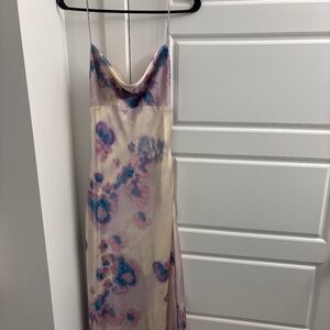 Zara purple floral dress